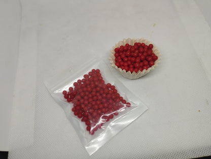 20 gm. Red sugar sprinkles Balls use for topping on cake, Donuts, Cupcake, Pastries, Milk-Shake, and Ice-cream also on many things
